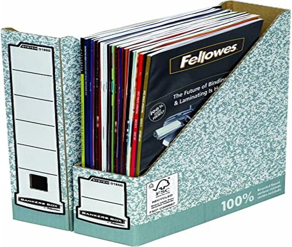 Bankers Box System Magazine File, A4 Size - Pack of 10, Grey