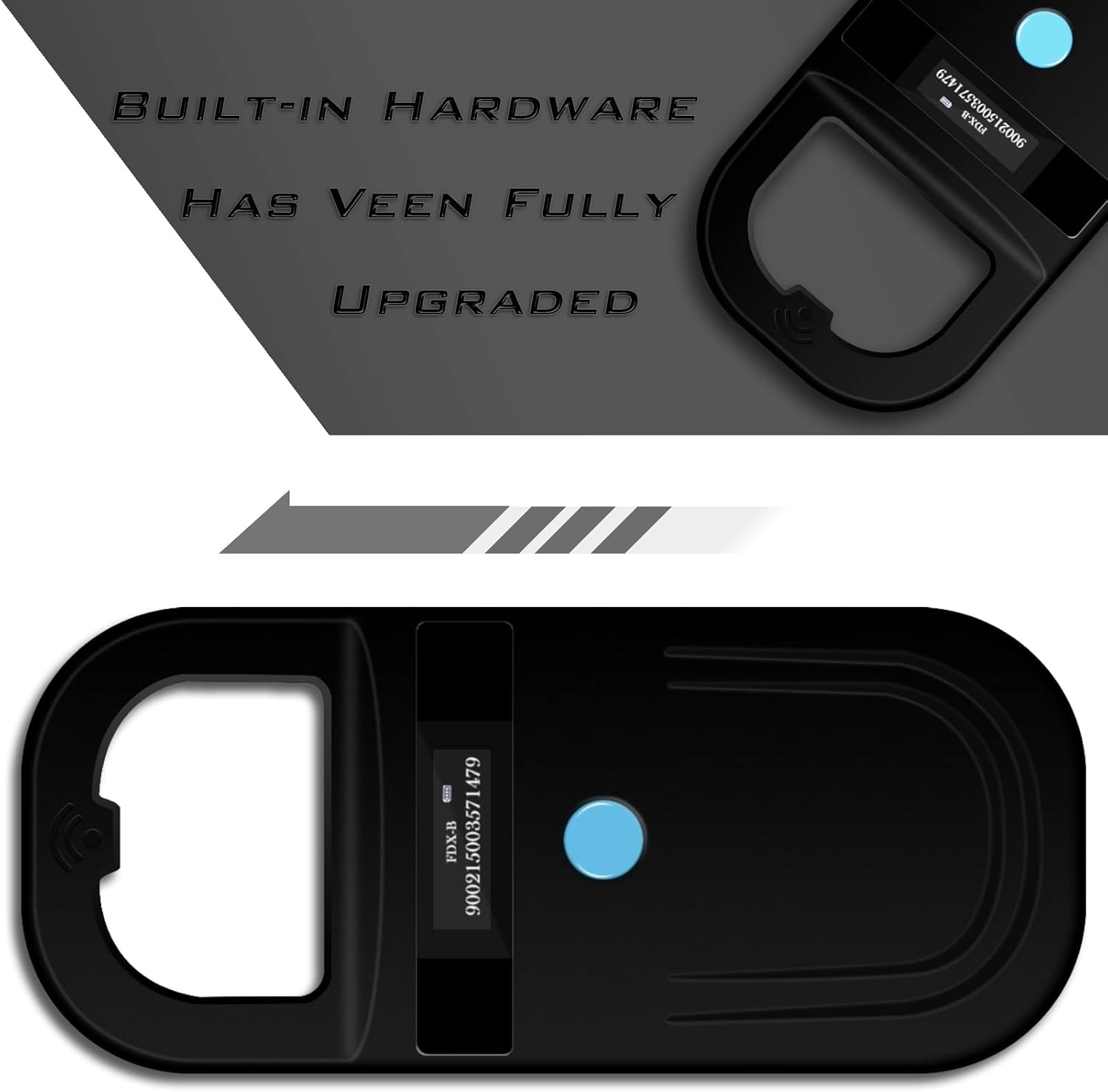 Smoostart Microchip Scanner, ISO11784/85/FDX-B/EMID 128 Records Data Storage Upload to PC, Pet Microchip Scanner Reader for Dog/Pet/Cat/Pig/Animal (SMOO01 Black) - Multifunction Bluetooth Microchip Scanner Black 01 image number 5