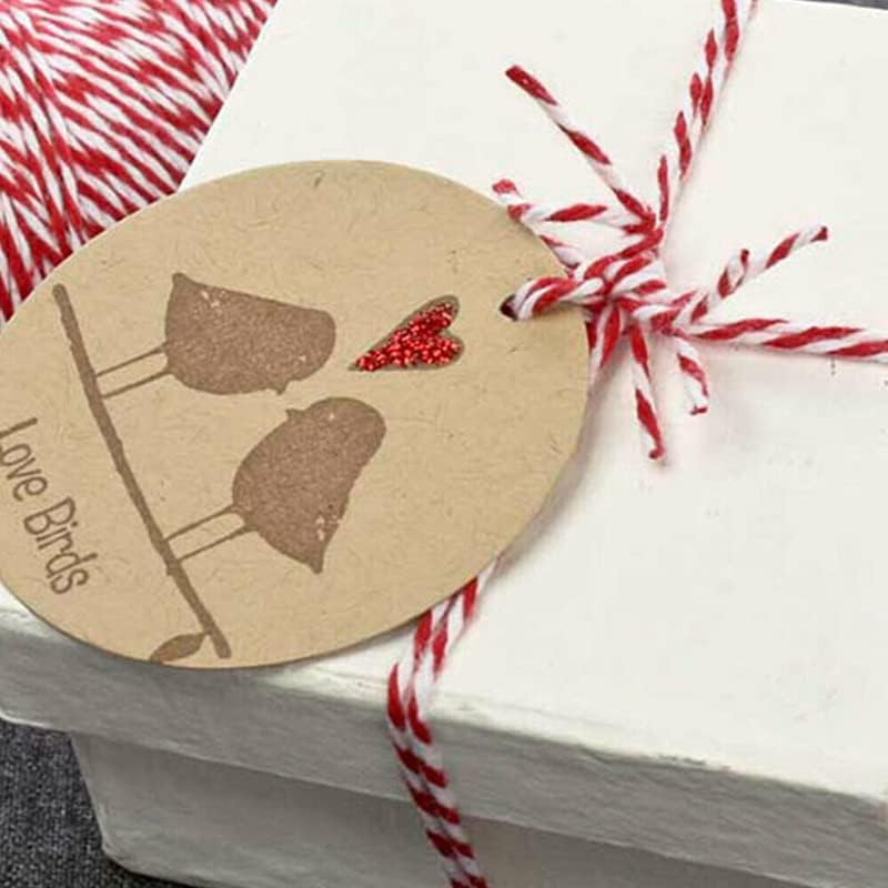 AIMALL 1Mm*100M Bakers Christmas Cotton Cord Bundle Wrapping Craft Twine Gifts String，Dual-Color Cotton Cord for Christmas, Crafts, and Gift Wrapping - White+Gold image number 5