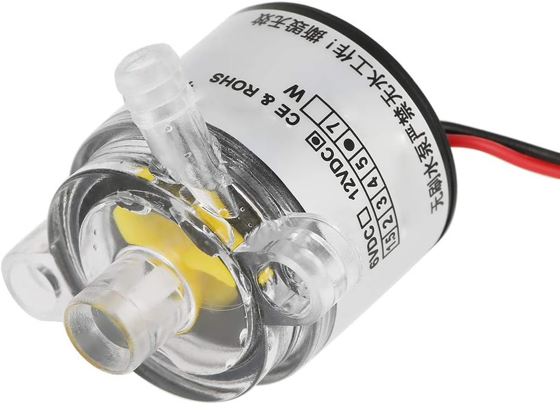 Pump, 1Pc Mini 12V DC 6W Food Grade Submersible Brushless 2L/Min Pneumatic Flow Control Submersible Pump image number 2