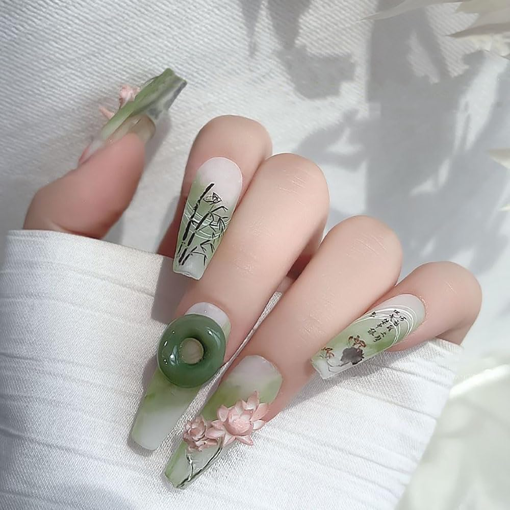 3D Lotus Flower Nail Design Silicone Mould Epoxy Resin Shapes Lotus Flower Carving Nail Stamp Silicone Mould Flowers Floral Lotus Leaf Nail Decoration Nail Design Nail Art Mould Silicone Moulds Nail image number 5