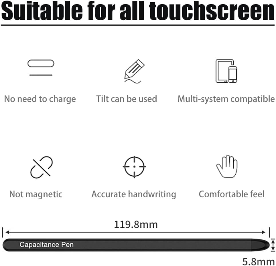 SHIEID Fold 7 S Pen for Samsung Galaxy Z Fold 7 5G, S Pen Fold Edition Only Compatible Galaxy Z Fold7 Phone, Black
