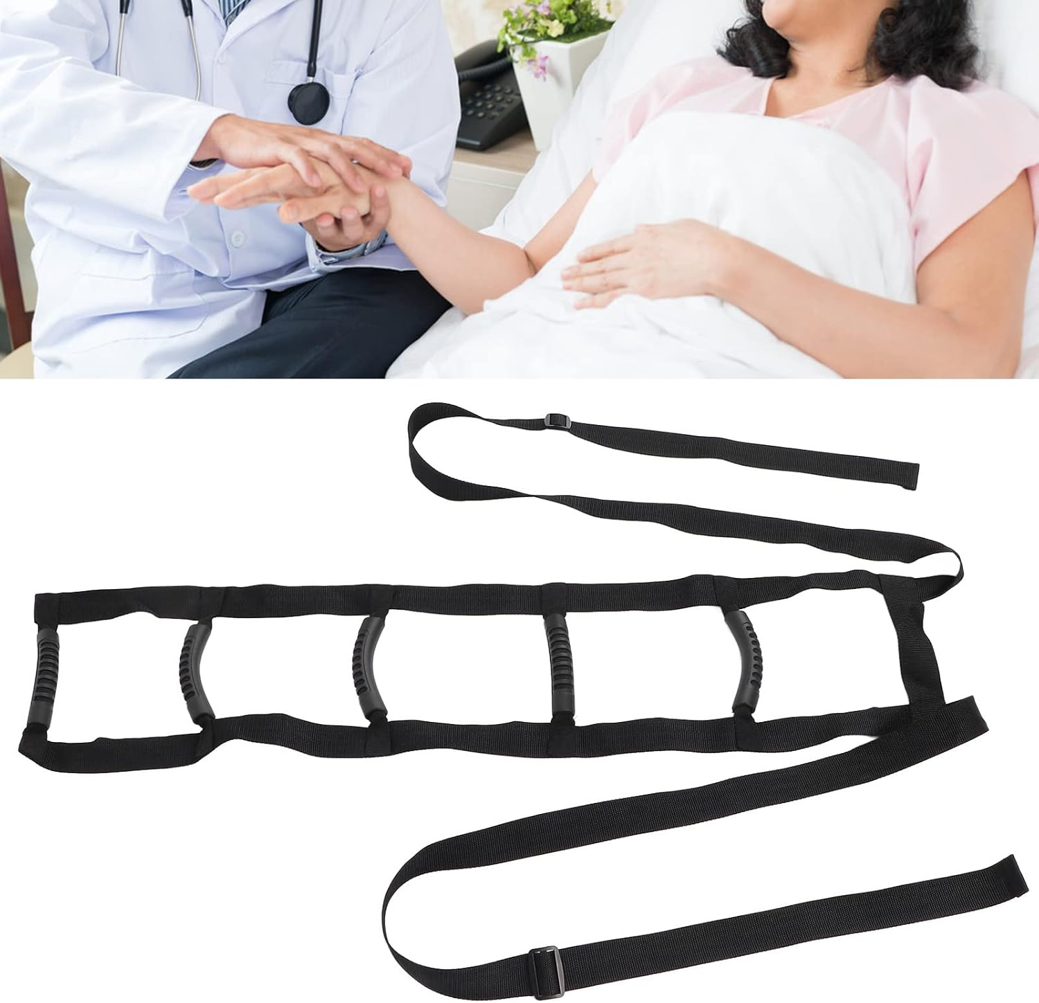 Bed Ladder Assist, Convenient Use Pull up Rope Ladder Wide Application for Hospital for Patient image number 1