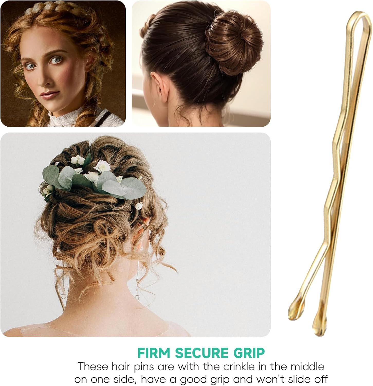 Xlihdzum Mini Bobby Pins Blonde - with Cute Case, 200 Pcs 3.51Cm(1.38 In), Premium Gold Hair Pins for Kids, Girls and Women, Great for All Hair Types, Perfect Hair Pins for Women Styling Needs image number 5