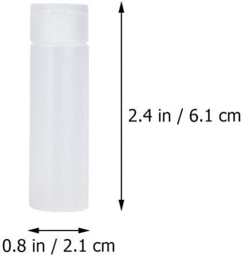SOLUSTRE Flip-Top Empty Bottle Set of 10 Refillable Travel Containers for Lotion Shampoo and Moisturizers 6.1Cm X 2.1Cm image number 2