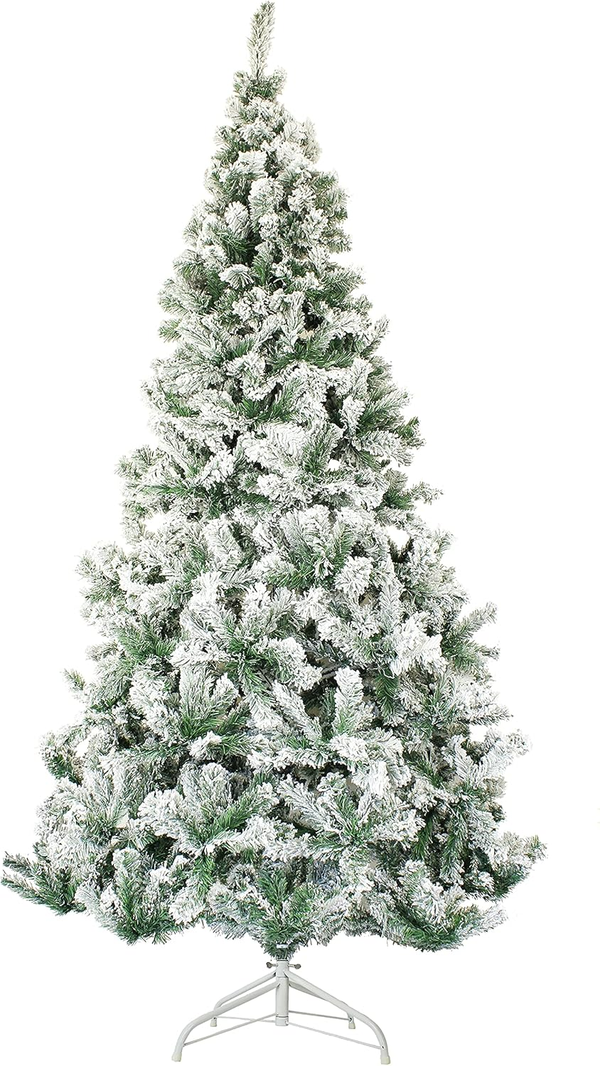 Perfect Holiday Christmas Tree, 8-Feet, Flocked Snow