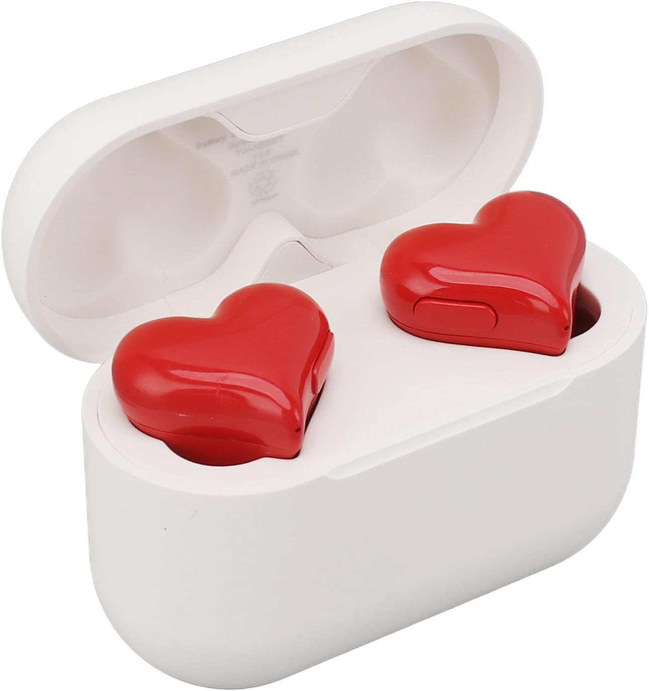 Jiawu Wireless Earbuds, Heart Shaped Multifunctional Ergonomic Design Noise Cancelling Comfortable Earphones for Music image number 2