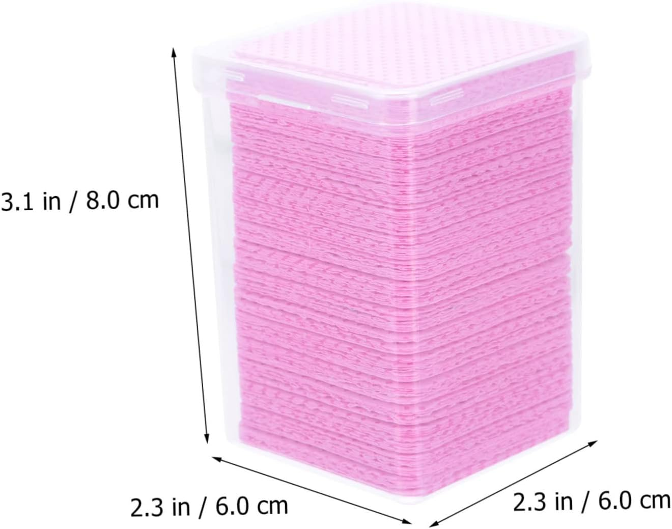 PLAFOPE Travel 600Pcs Lash Extension Glue Wipers Easy to Carry No Dregs No Chips for Business Trips Vacations