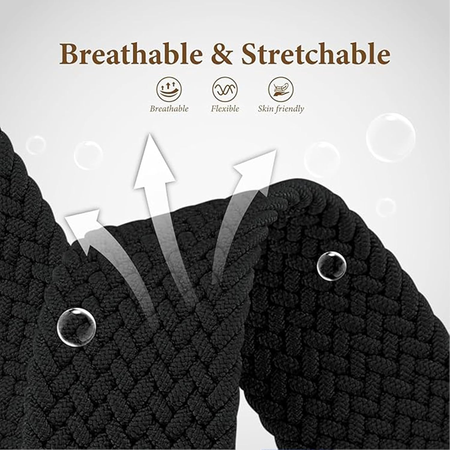 Magnetic Braided Solo Loop for Apple Watch Band 38Mm 40Mm 41Mm 42Mm 44Mm 45Mm 46Mm 49Mm for Women Men，Stretchy Nylon Sport Bands for Iwatch Ultra Series 10 9 8 7 6 5 4 3 SE image number 4