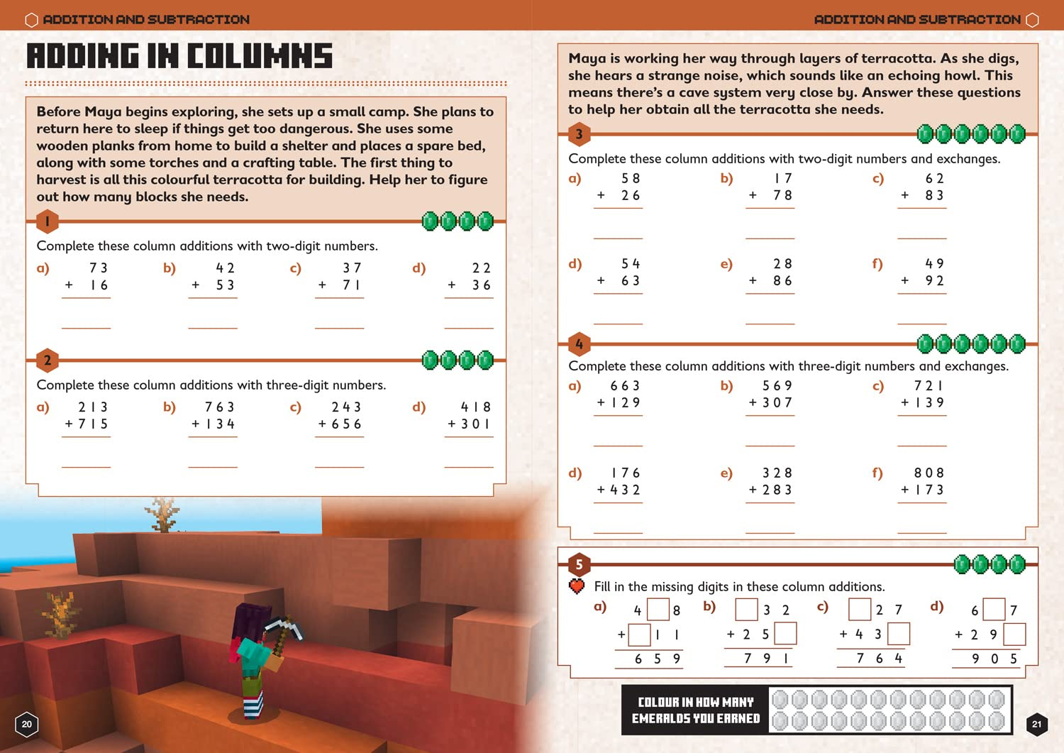 Minecraft Maths Ages 7-8: Official Workbook