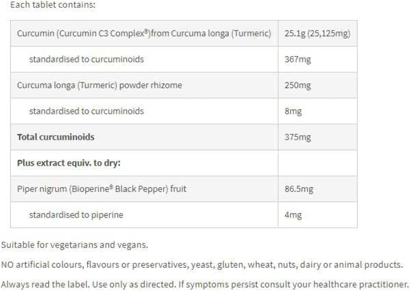 Fusion Health Turmeric 30 Tablets - Size: 30 Tablets image number 1