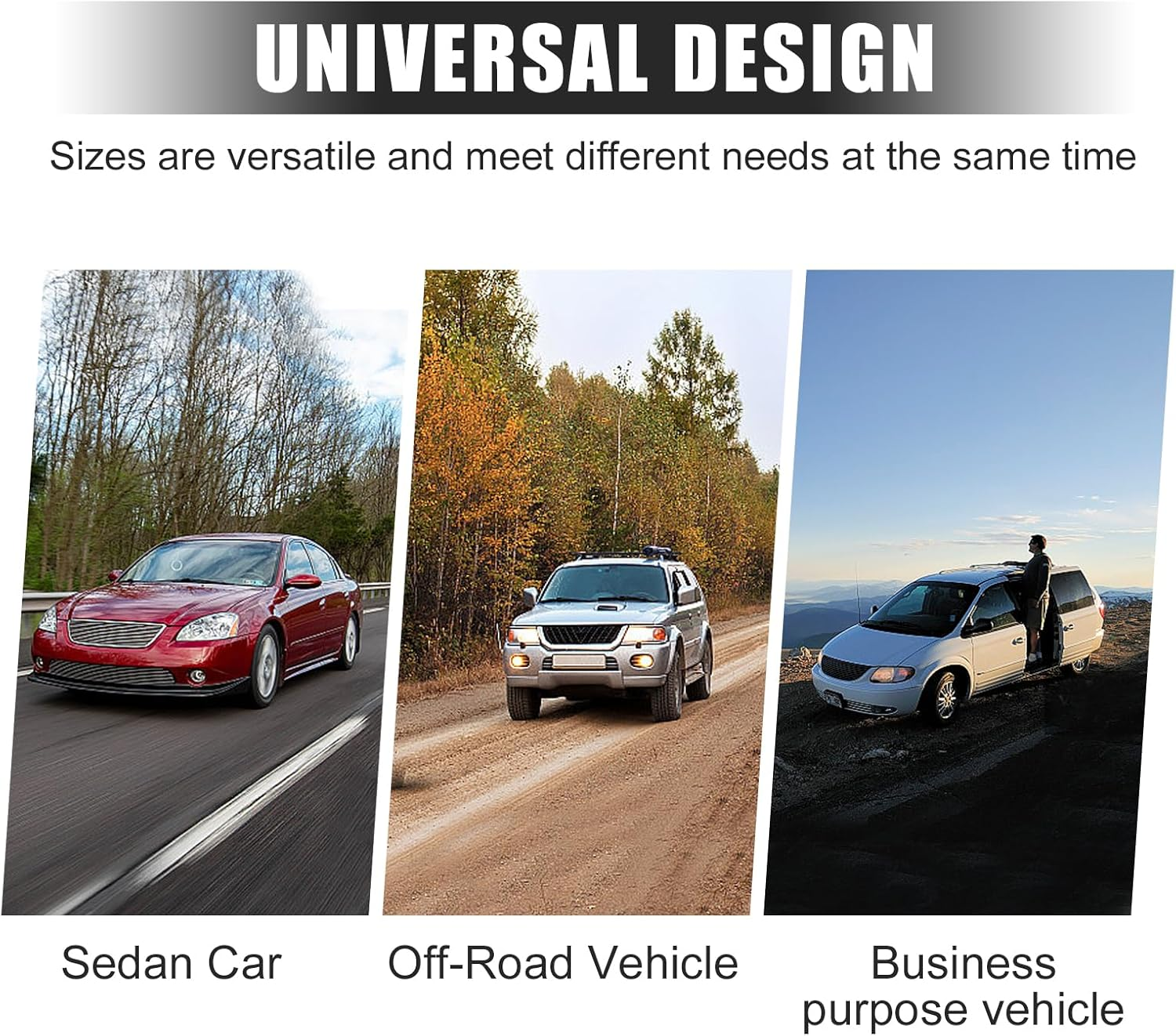 1 PC Car Half Car Cover Sunshade, Windshield Hood All-Season Protection Waterproof Dustproof Frostproof Portable Car Cloth, Outdoor Indoor Foldable Protective Cover, Universal for Cars (Silver)