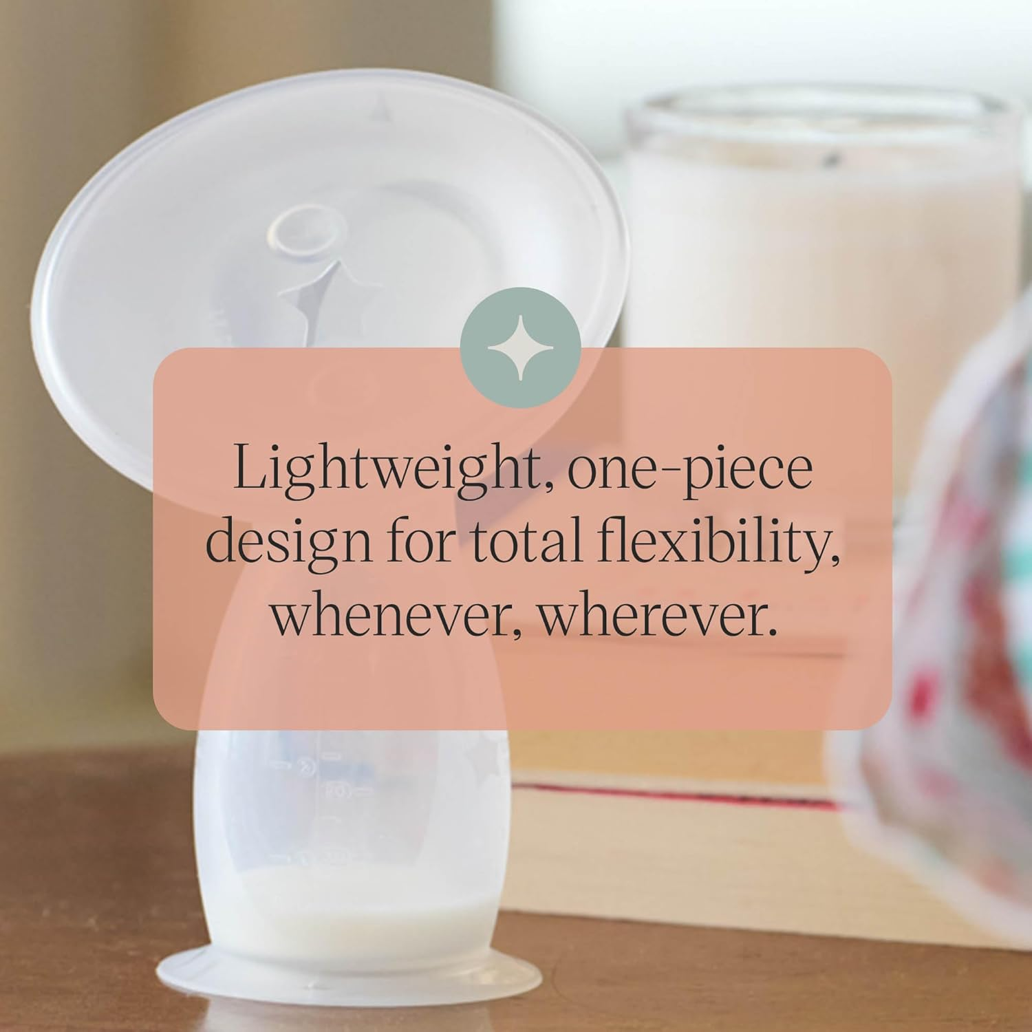 Tommee Tippee Silicone Manual Breast Pump, 100Ml, Milk Saver and Let down Catcher to Express, Relieve or Catch Excess Breast Milk, Includes Sterilising Lid image number 3
