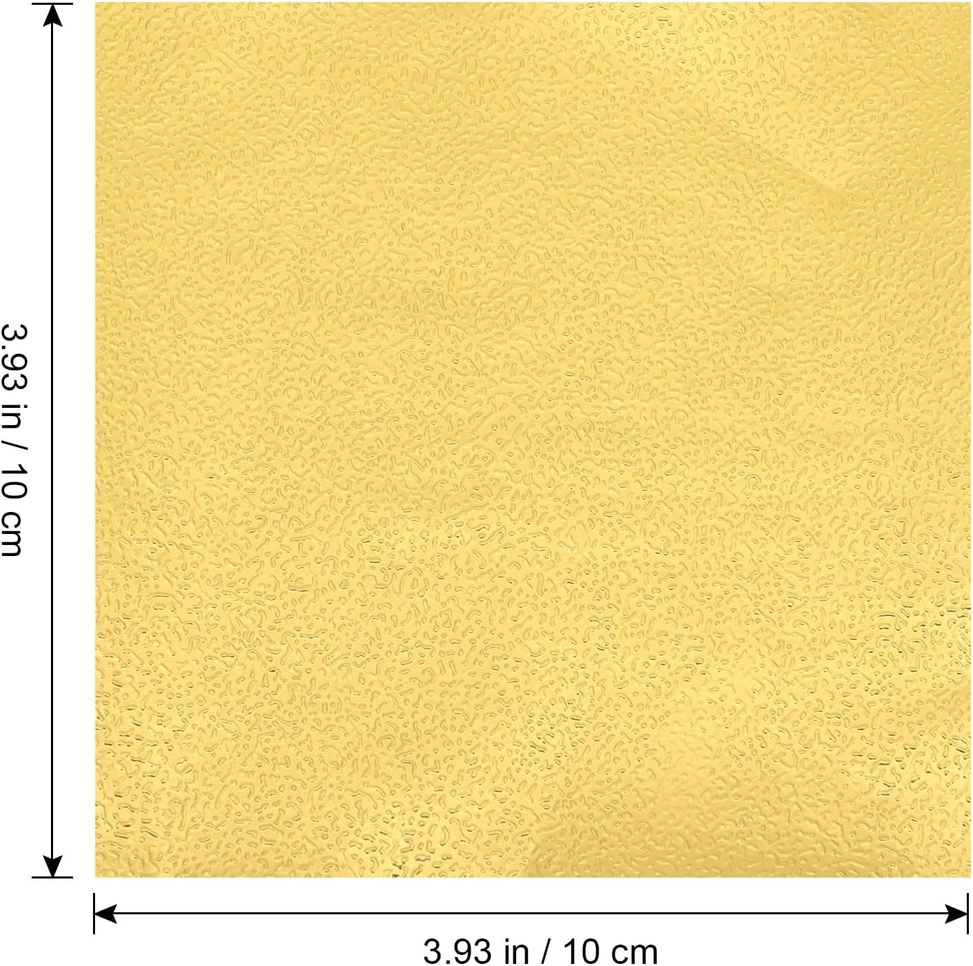 Kisangel 100Pcs 4&times;4 Square Origami Paper Gold Beautiful Foil Folding Paper for Crafting and Painting - Gold image number 3