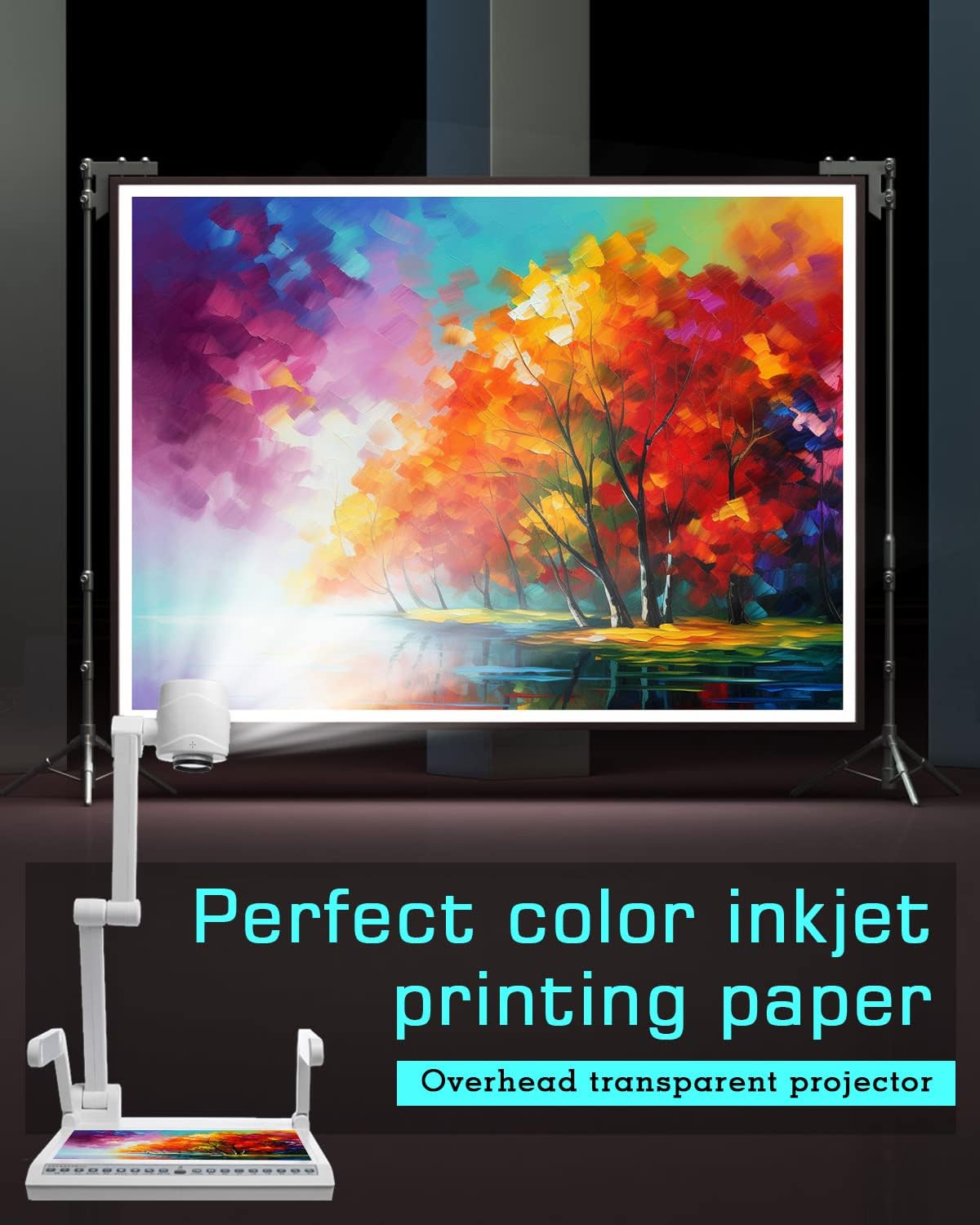 Colemoly Transparent Paper 30 Sheets Inkjet Transparency Film Inkjet Printer (100% Clear) Acetate Sheets Clear Paper 8.5X11 Inches for Crafts, Premium Print image number 6