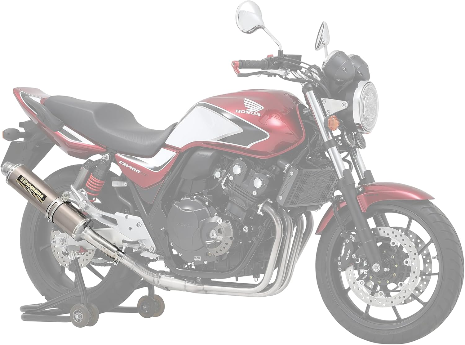 Yoshimura Slip-On CB400SF/SB Revo (08-13) CB400SF (14-22) CB400SB (14-22) Cyclone Government Approved Titanium Cover 110-458-5480