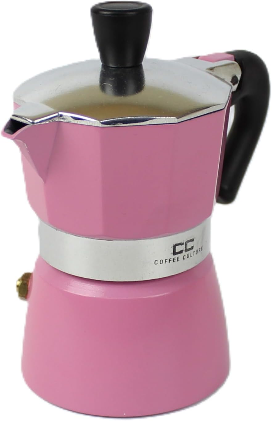 Coffee Culture Stovetop Coffee Maker, 1 Cup Size, Pink image number 2
