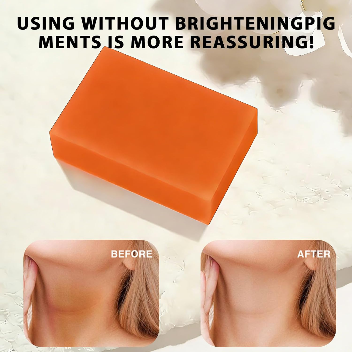 3 Pcs Turmeric and Kojic Acid Soap, Turmeric and Kojic Acid Soap,Bightoning Kojic Soap,Gentle Moisturizing Bar Soap,Suitable for Body, Face Daily Cleansing Skin Care image number 2