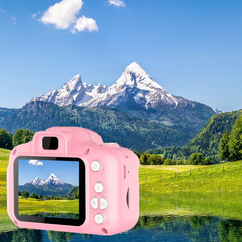 Kids Camera, Kids Digital Camera, Rechargeable with 32G Sd Card. Portable Child Digital Video Camera, Kids Camera Toys for 3-12 Years Old Boys Girls. Ideal for Christmas, Birthday Gifts Pink image number 4