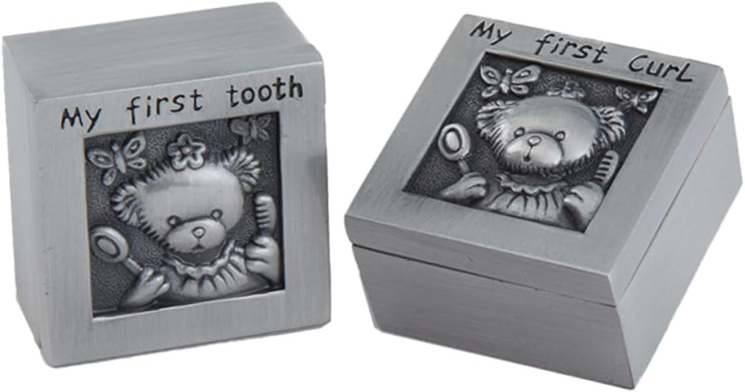 Keepsake Organizer for Memorial Box Tooth Holder Tooth Box Case Engraved Boys and Girls Growing Record image number 2