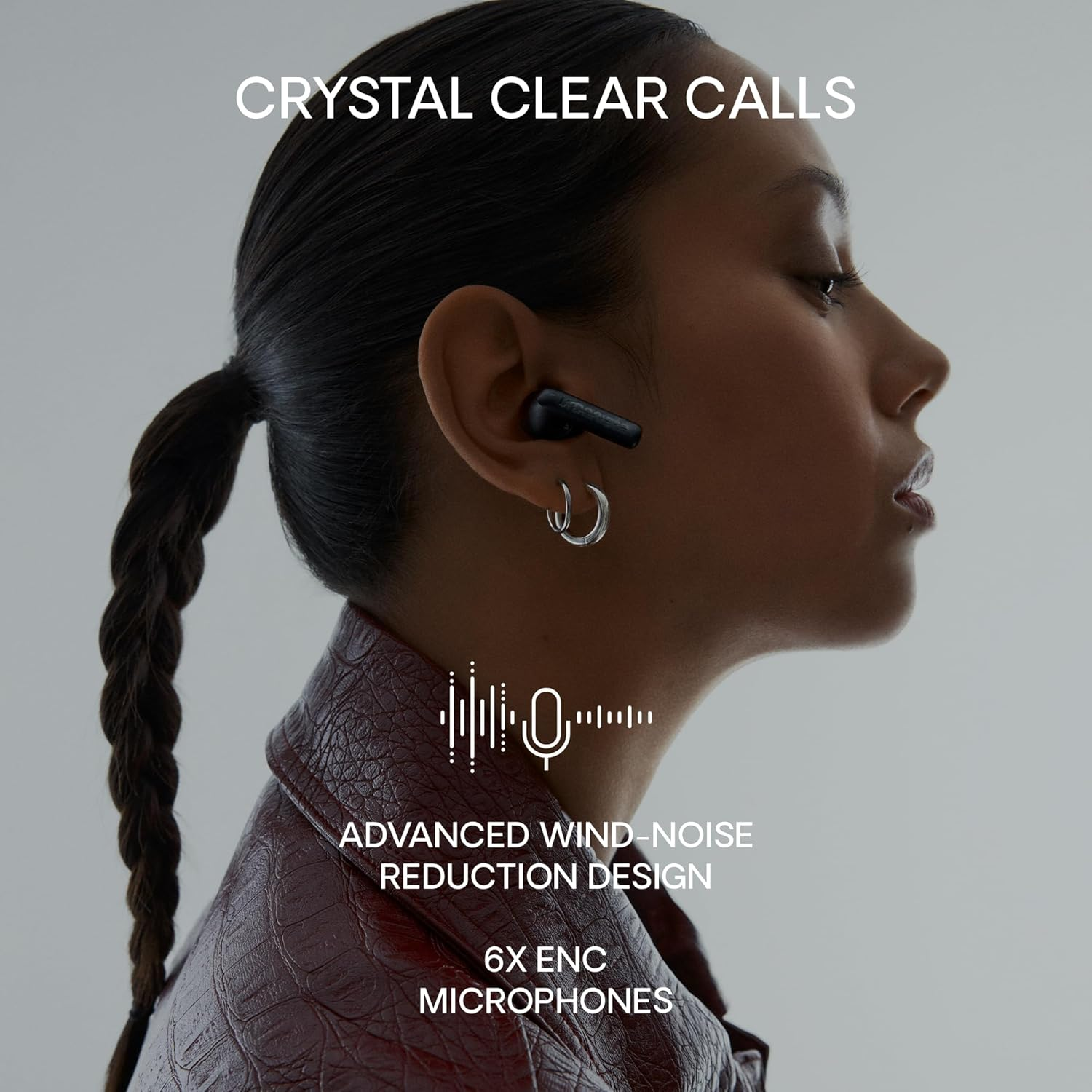 Urbanista Santa Monica Open Fit True Wireless with ANC, 24H Pay, Adaptive EQ, Crystal-Clear Calls, Touch Controls, Advanced Wind-Noise Reduction, Cloud White image number 6