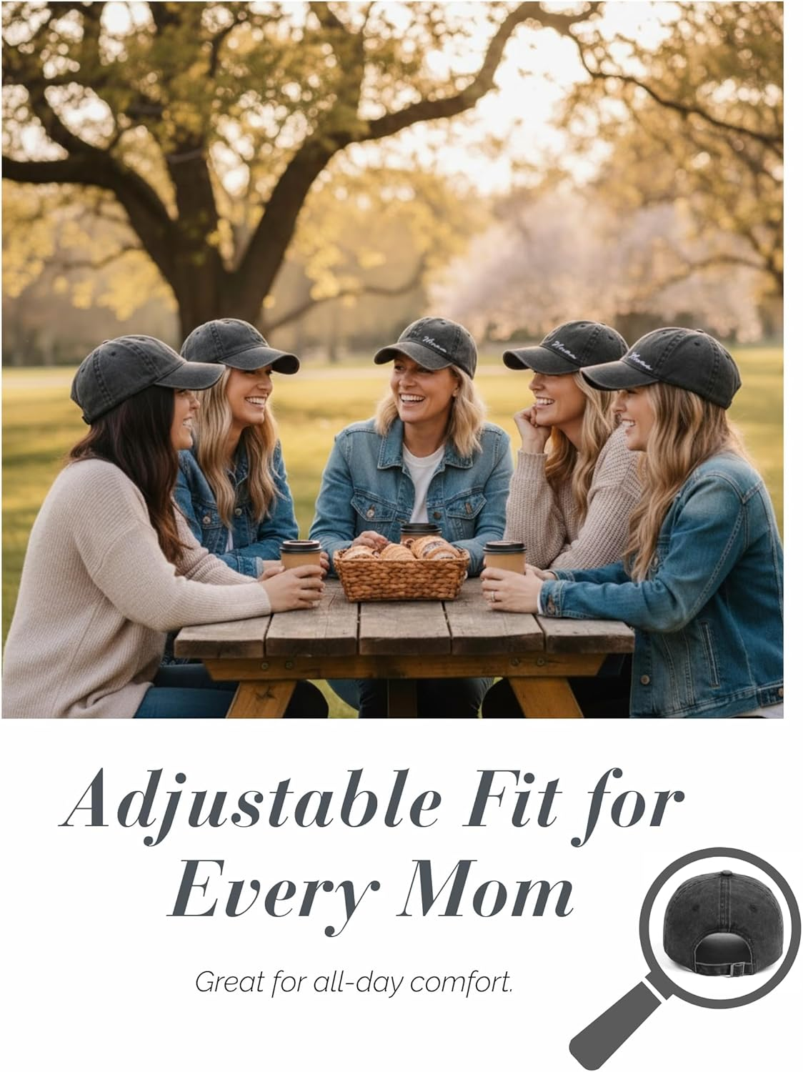 Cool Mom Hats, Fun Dad Hat, Mama Hats for Women, Distressed Mom Hat Baseball Caps - Grey-Mama image number 6