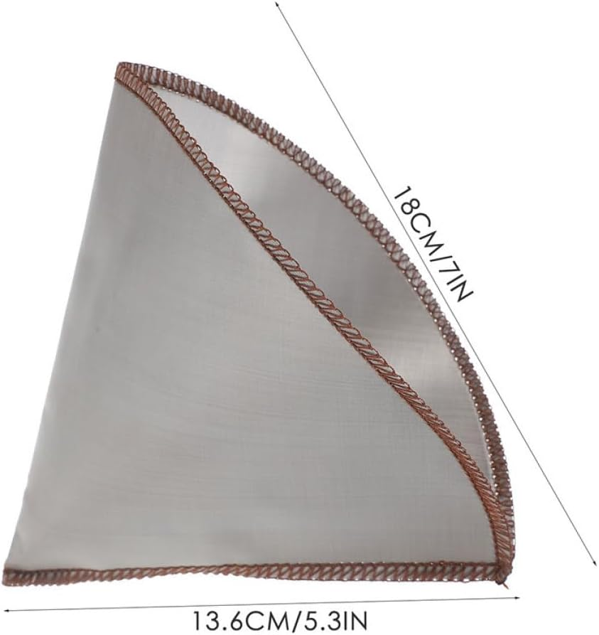 DINHEAROM 2Pcs 304 Stainless Steel Reusable Espresso Filter Screen Fine Mesh Coffee Filter for 1-4 Cups Hand Drip Brewing Home Coffee Mesh Strainer