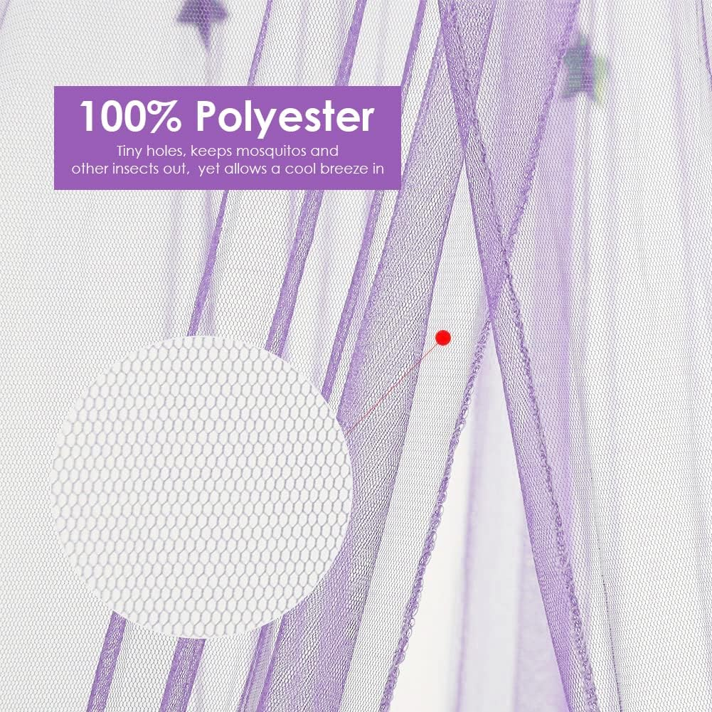 AUTOWT Bed Mosquito Netting, Mosquito Bed Net Dome Mosquito Mesh Net Universal for Single to King Size Hammocks Cribs Indoor Outdoor Insect Protection for Adult Kid Baby image number 1