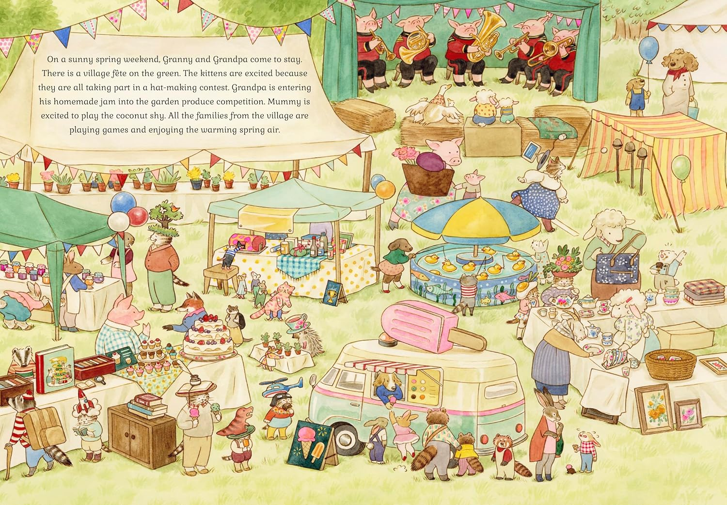 Cat Family Four Seasons: a Lift-The-Flap Book (With over 140 Flaps) image number 1