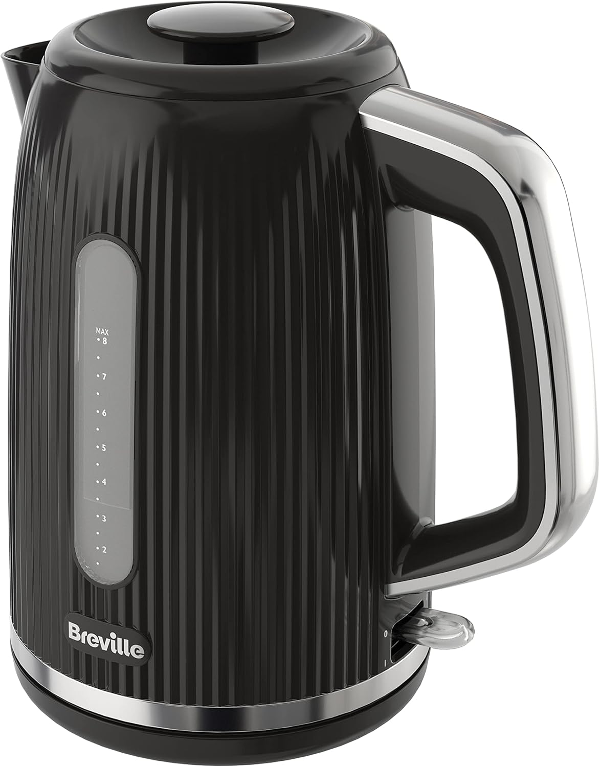 Breville Bold Ice Grey Electric Kettle | 1.7L | 3Kw Fast Boil | Grey & Silver Chrome [VKT222]