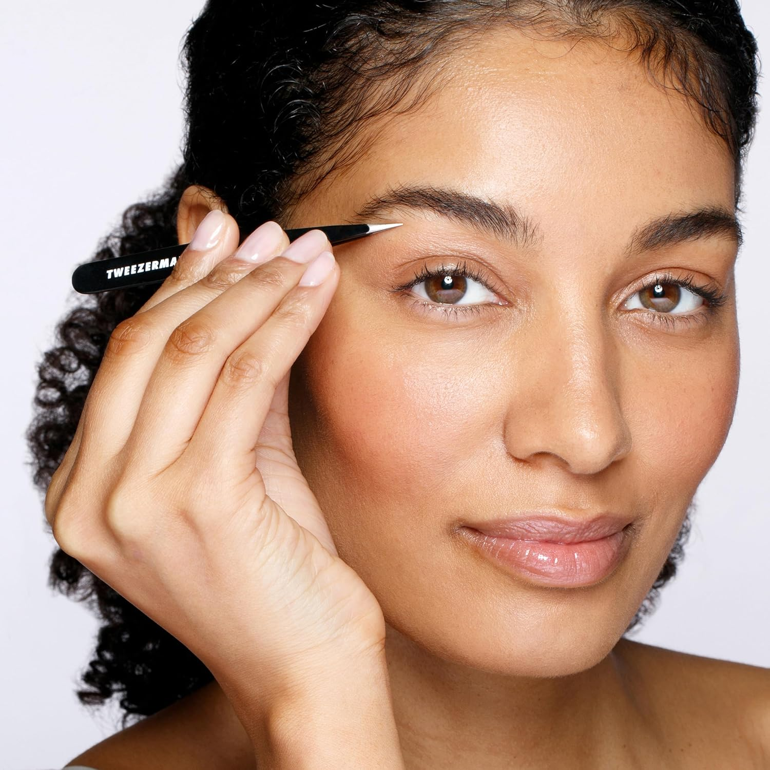 Tweezerman Stainless Steel Point Tweezer, Midnight Sky - Pretty In Pink image number 3