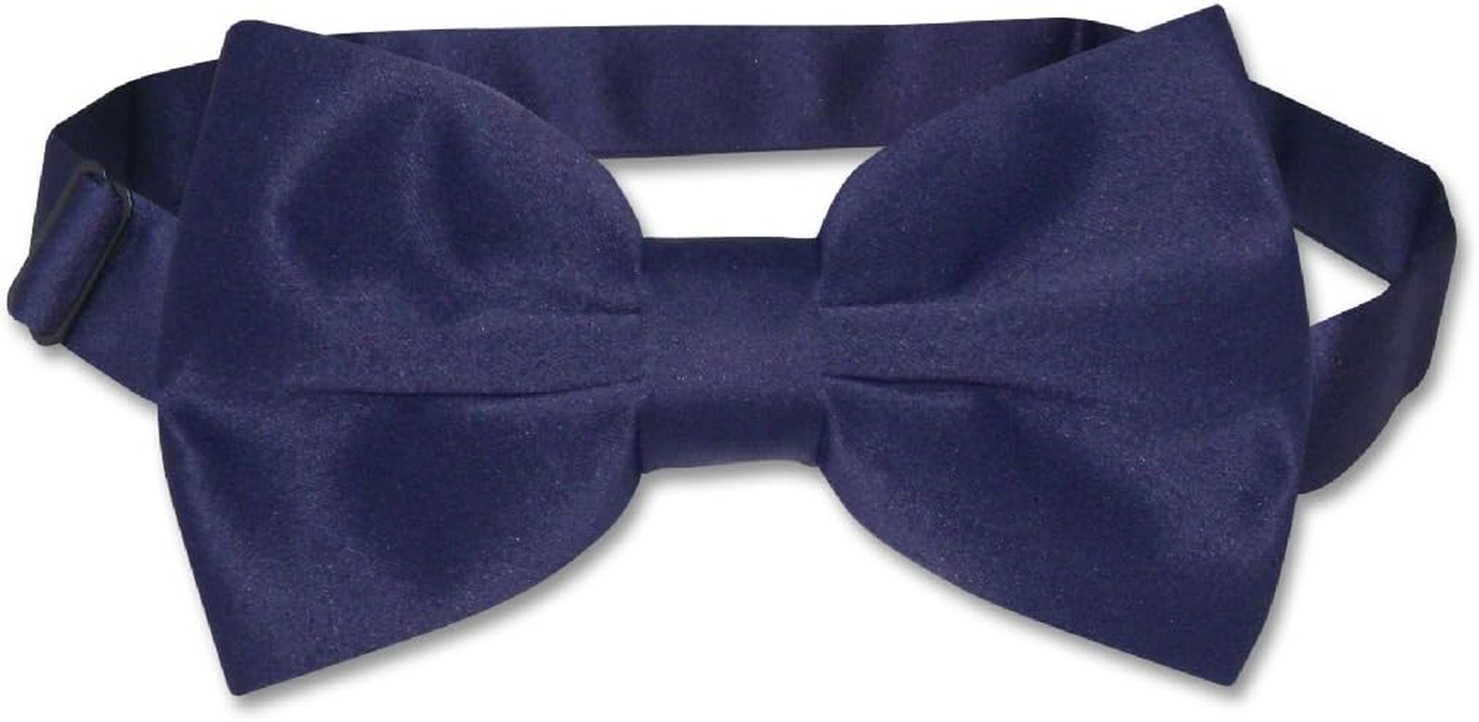 Vesuvio Napoli BOWTIE Solid NAVY BLUE Color Men'S Bow Tie Suit Accessory for Tuxedo or Suit image number 1