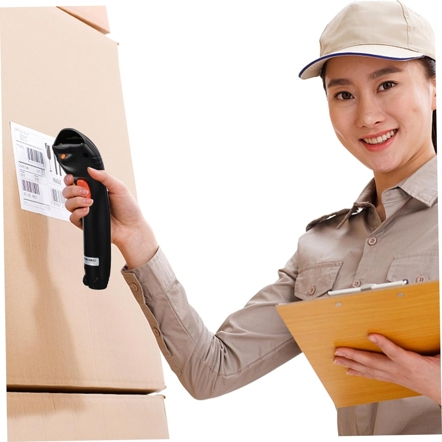 Wireless USB Barcode Scanner 2-In-1 Wired and 2.4G Wireless Qr Code Reader with Dc5.00V Power for Office and Retail Pos Systems image number 5