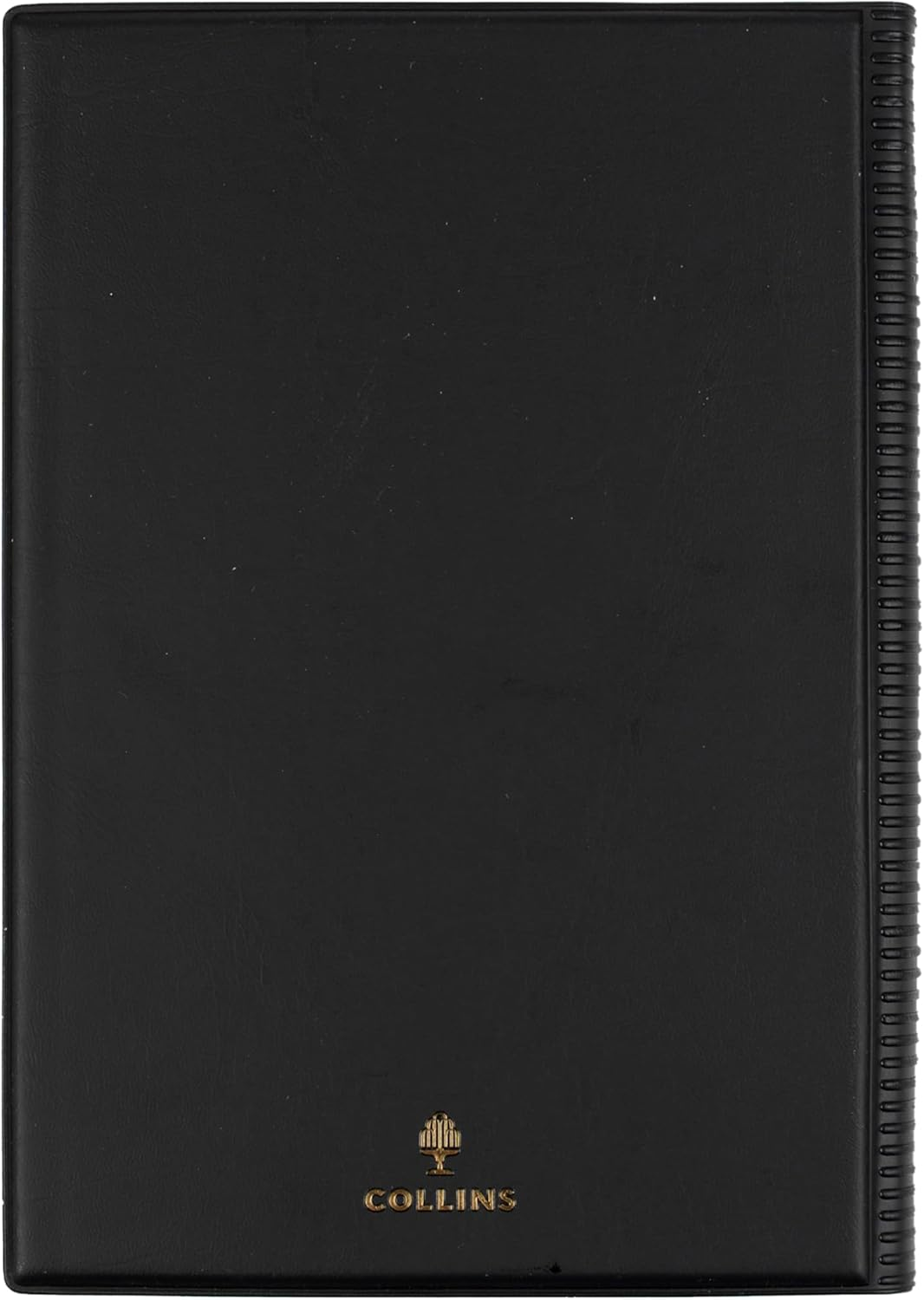 Collins Belmont Desk - A5 2 Days to a Page Wiro Calendar Year Diary/Planner - 2025 Black