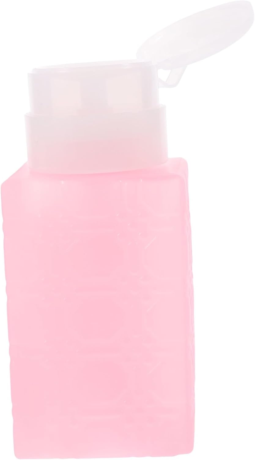 Garneck Push down Nail Polish Remover Dispenser Pump Bottle Lockable Leakproof Container for Makeup Remover and Nail Art Liquid Storage Reusable Portable Travel-Friendly image number 6