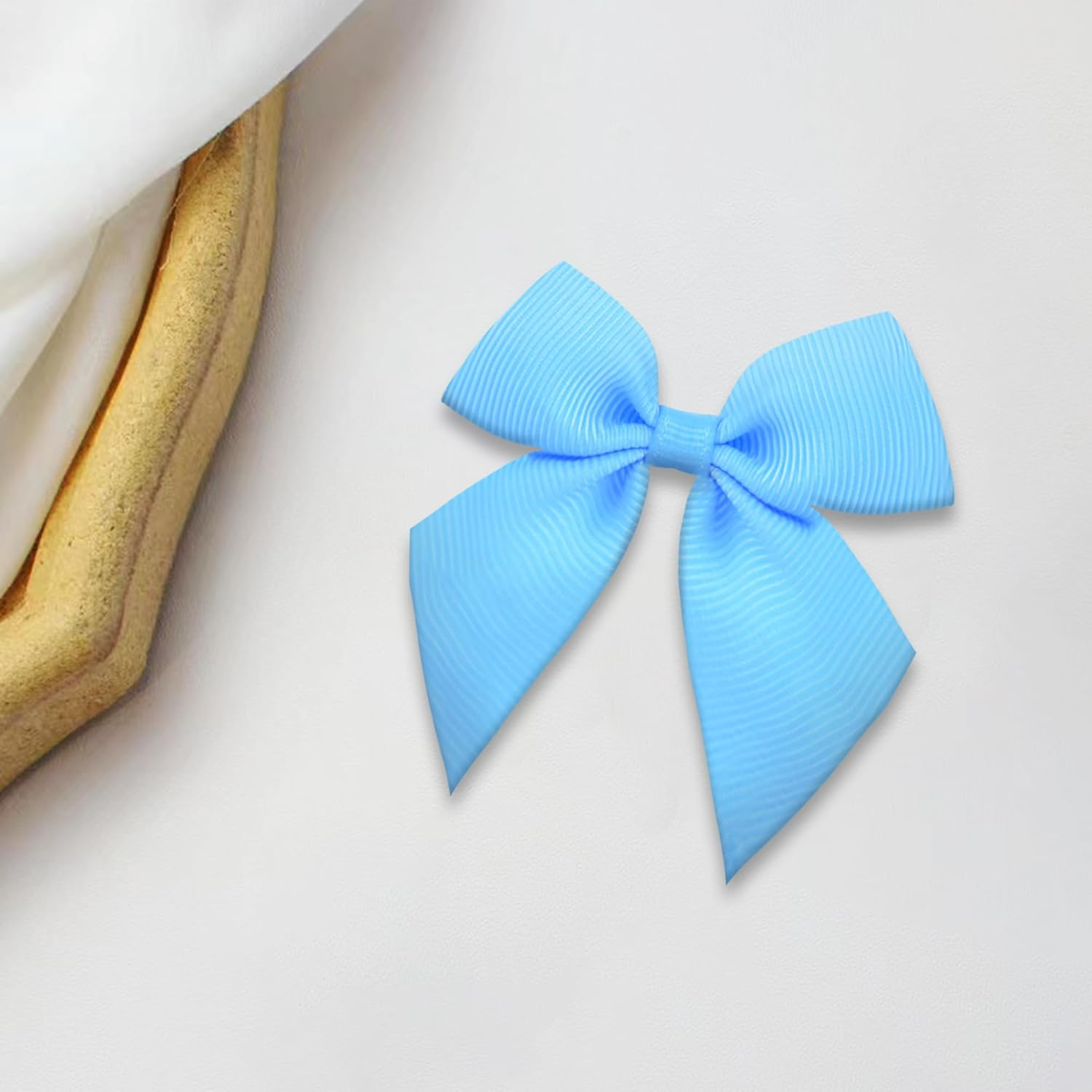 Bow Hair Clip Accessories Large Ribbon Bows School Party Girls,1Pcs in a Pack 12 Colours (Purple) - Blue image number 5