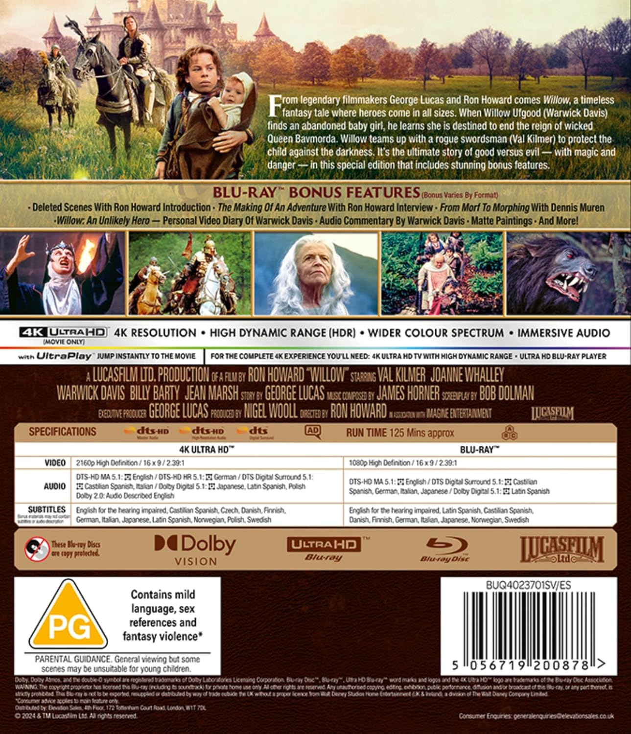 Willow 4K UHD, Blu-Ray [Region Free] image number 3
