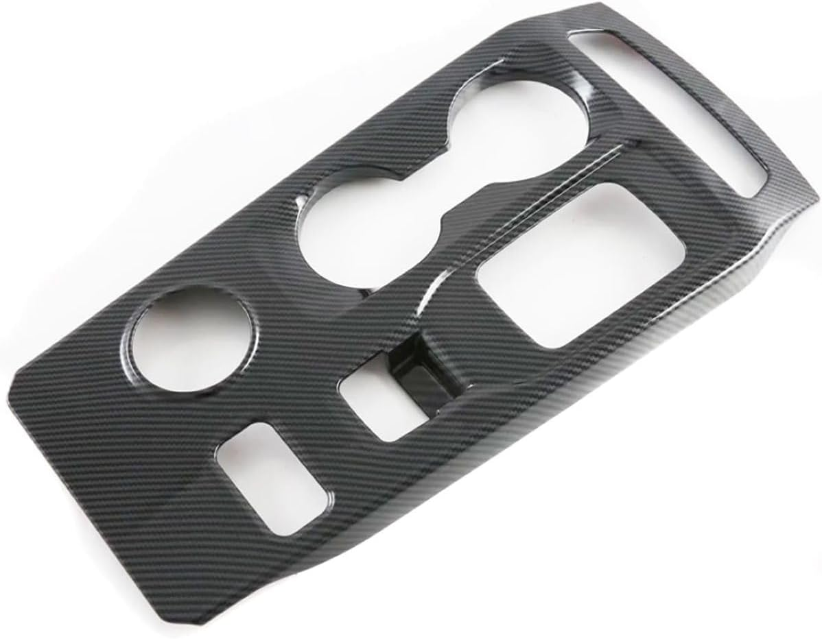 Direct Fit Carbon Fiber Center Console Cover for 2022-2024 Ford Ranger Raptor - Gear Shifter & Aux Button Protective Panel - No Drilling Required image number 6