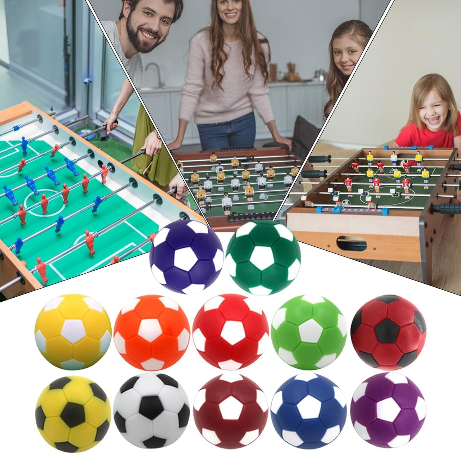 Tabletop Foosball Ball - Small Foosball Ball Desktop Soccer Balls - Table Game Foosball Ball Suitable for Adults and Children image number 5