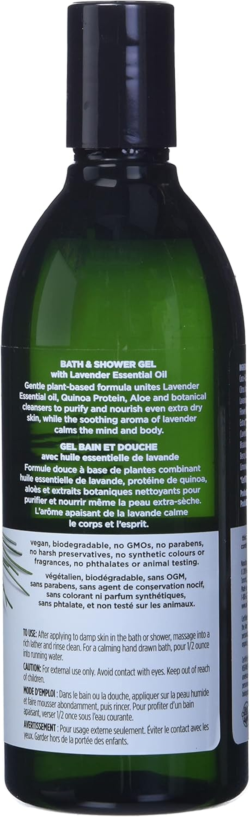 Avalon Organics Bath Shower Gel - Nourishing Lavender by Avalon for Unisex - 12 Oz Shower Gel, 355 Ml image number 3