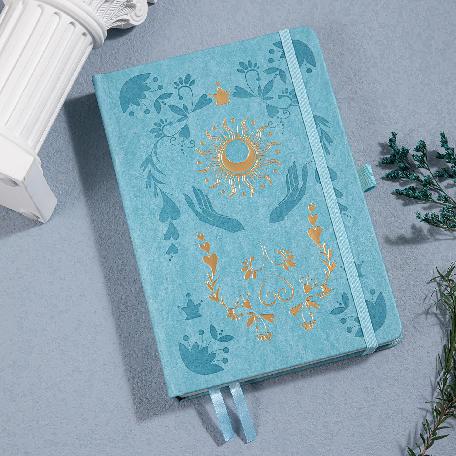 MGGAO Lined Journal Notebook for Women Men, Journals for Writing, A5 Aesthetic College Ruled Notebook for Work, Travel, School,318 Numbered Pages, 14.7 X 21.4 Cm image number 5