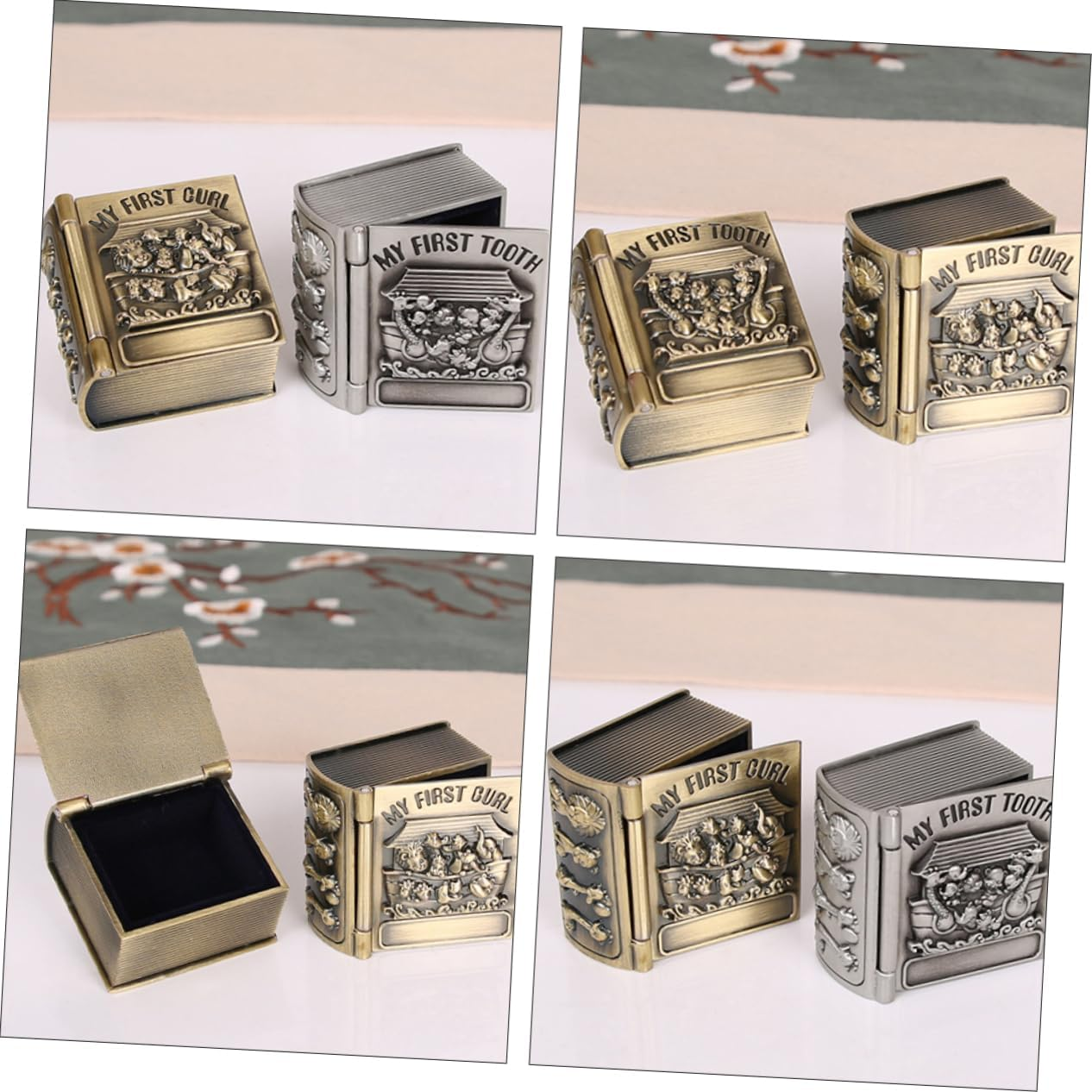 1 Pair Keepsake Organizer Box for Teeth Hair Storage Chic Memory Holder for Boys Elegant Keepsake Organizer Stylish Jewelry Box for Memories image number 5