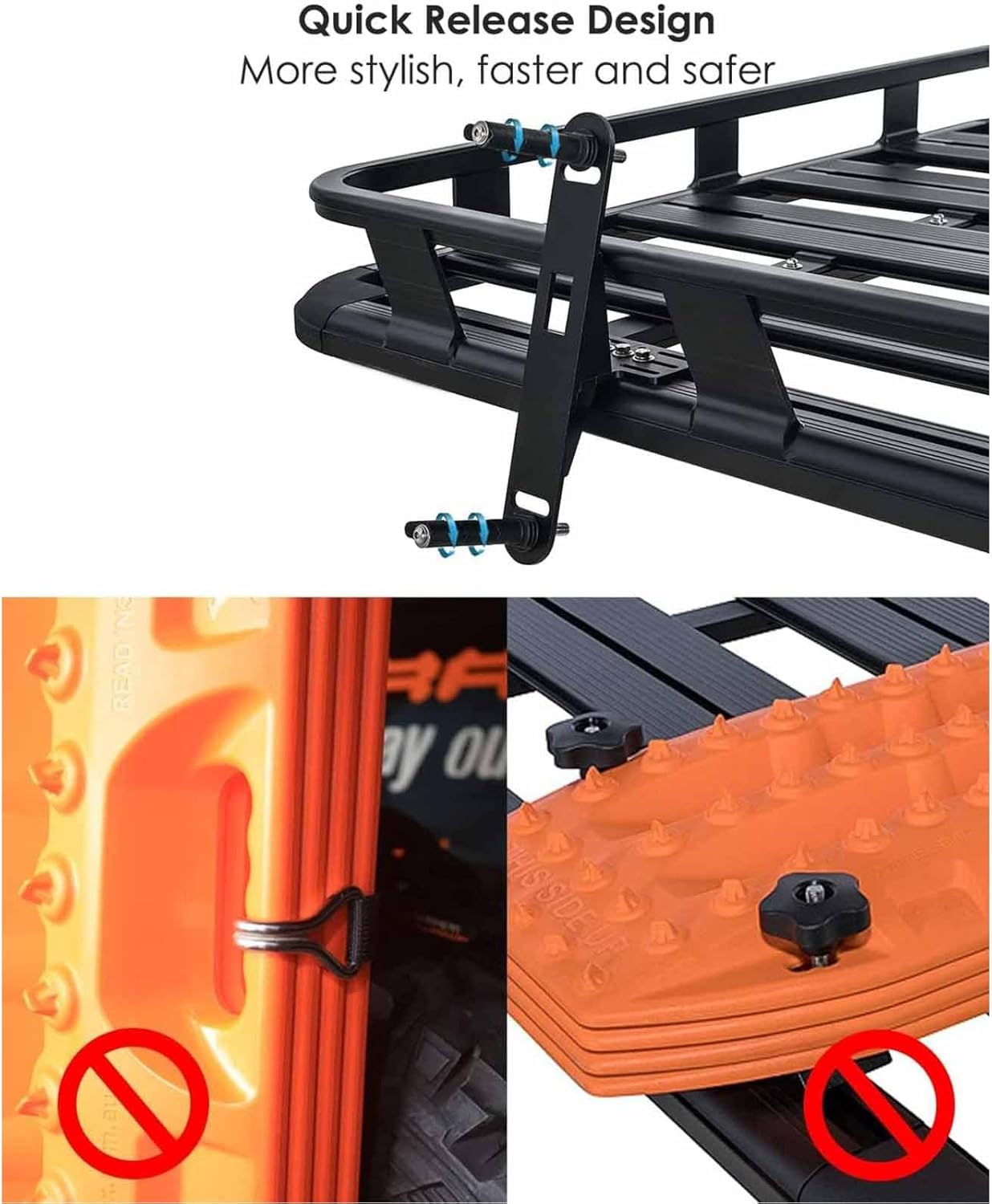 TOPINCN Maxtrax Mkii Recovery Board Theft Festival -Montag Needle Set Lockable Stainless Steel Fastener for Suvs, Trucks, off -Road Vehicles image number 3