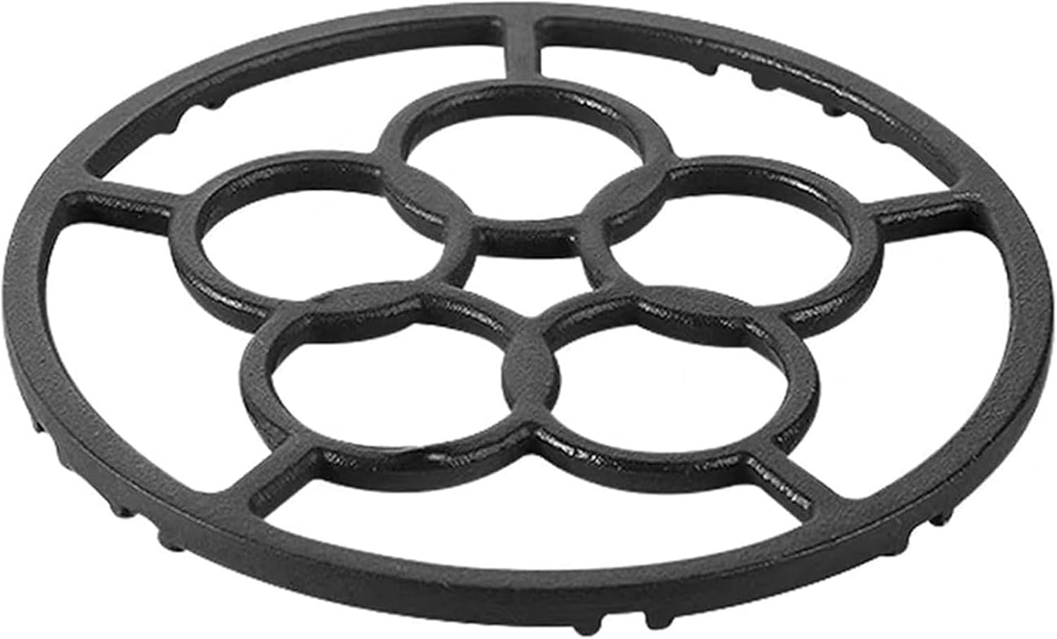 Gas Ring Reducer, Cast Iron Wok Support Ring for Gas Stove, Non-Slip, Black image number 4