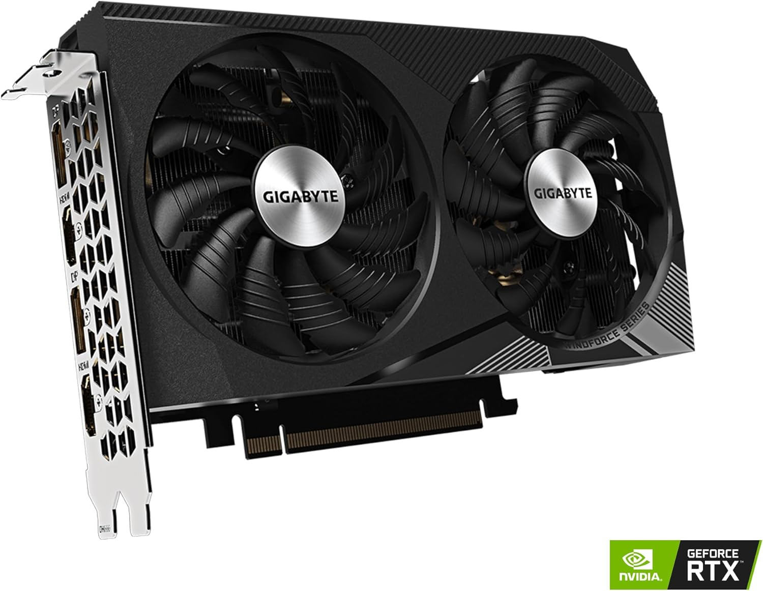GIGABYTE Geforce RTX 3060 WINDFORCE OC 12G (REV2.0) Graphics Card, 2X WINDFORCE Fans, 12GB 192-Bit GDDR6, GV-N3060WF2OC-12GD REV2.0 Video Card image number 2