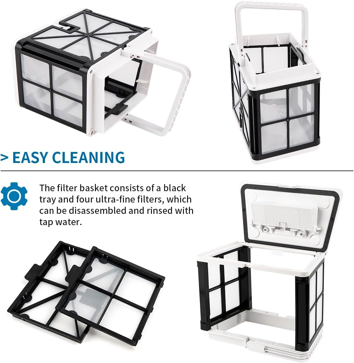 Wuyan Ultra Fine Filtration Basket Compatible with Dolphin Robotic Pool Cleaners,For S50, S100, Active 10, Active 15, Echo, Encore, Solo,Part Number: 9991459-R1