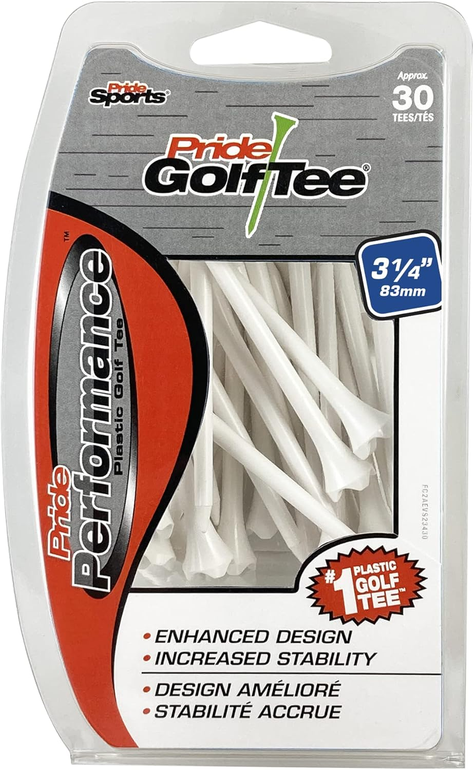 Pride Performance Golf Tees, Pack of 30 image number 4