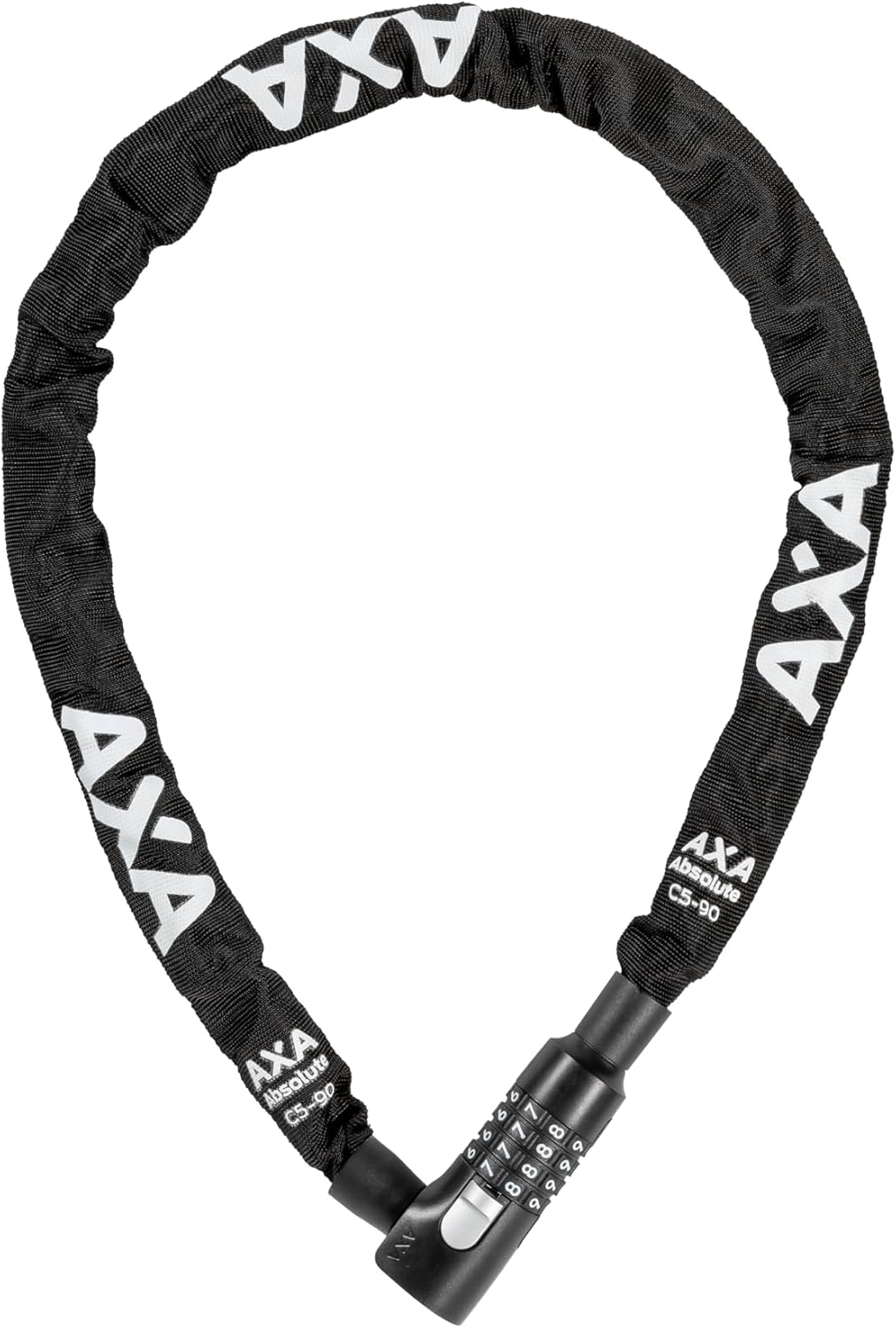 AXA Absolute C5-90 Chain Lock with Code - Length 90Cm - Security Level 7 - Steel Links 5Mm image number 4