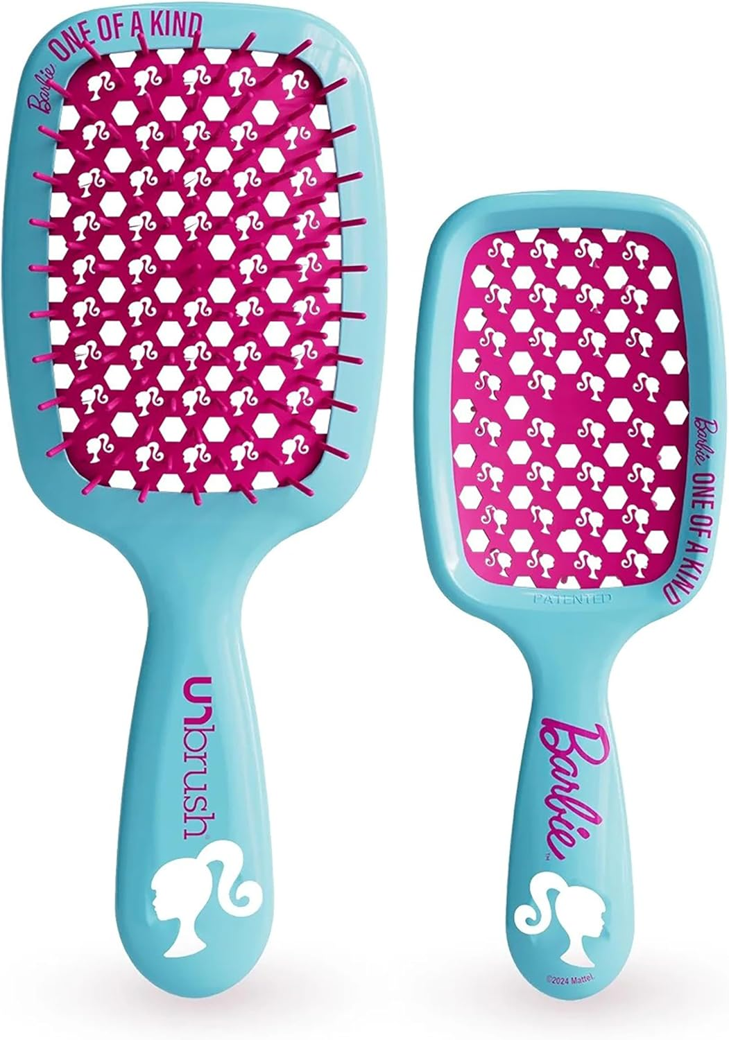 Unbrush Barbie Detangling Brush Duo - Shine Bright - Pink