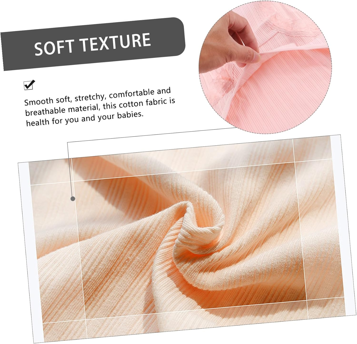 Beavorty 3Pcs Cotton Maternity Panties High Waist Stretchable Pregnant Women Briefs Summer Breathable Lightweight under Bump Support for Pregnancy Bump Comfort image number 4